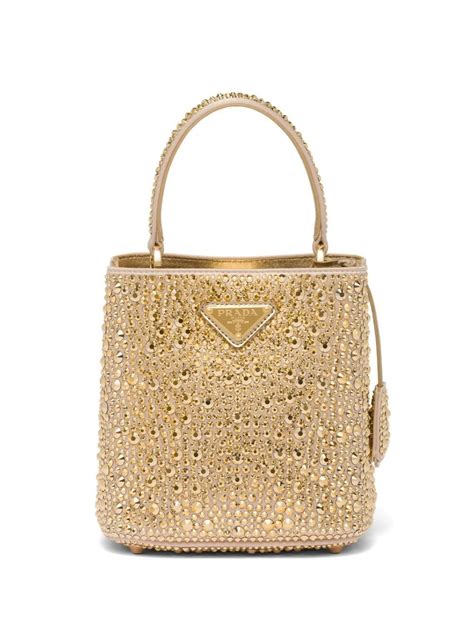 prada crystal tote bag|Prada crystal bucket bag.